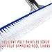 Aluminum-Back Curved Pool Wall Brush Head, 17-inch - Attachment Piece for Standard 1.25
