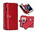 Hynice iPhone 6 Plus Wallet Case, iPhone 6S Plus Wallet Purse Case Leather Zipper Case with Credit Card Slots and Magnetic Detachable Slim Cover for iPhone 6 Plus/6S Plus 5.5
