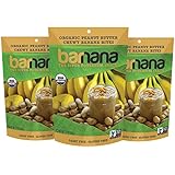 Barnana Organic Chewy Banana Bites, Peanut Butter, 3.5 Ounce, 3 Count