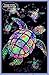 Painted Sea Turtles - Flocked - Blacklight Poster - 23