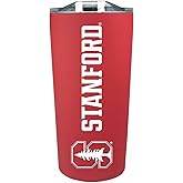 Campus Colors NCAA Stainless Steel Tumbler perfect for Gameday - 18 oz - Double Walled - Keeps Drinks Perfectly Insulated (Stanford Cardinal - Cardinal)