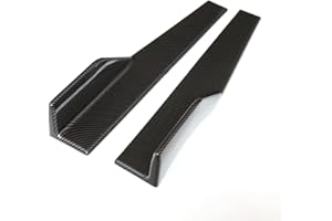 JY Sdyl Universal Car Side Skirts Rocker Splitters Diffusers Winglet Wings Extension Rocker Panel Body Kit (Black-Carbon Fibe