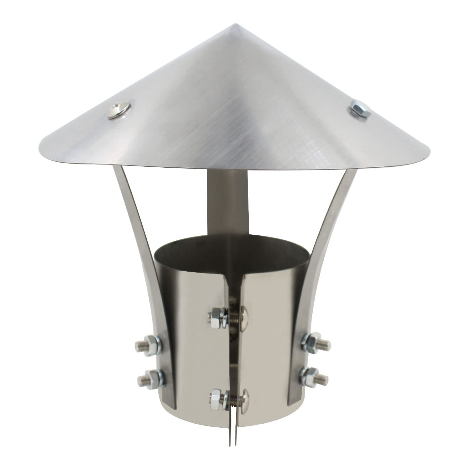 Vertical Chimney Cap Wood Pellet Stove Vent roof rain Cap Chimney Flue Cone top rain Cap for Pellet Grill Smoker Pipe