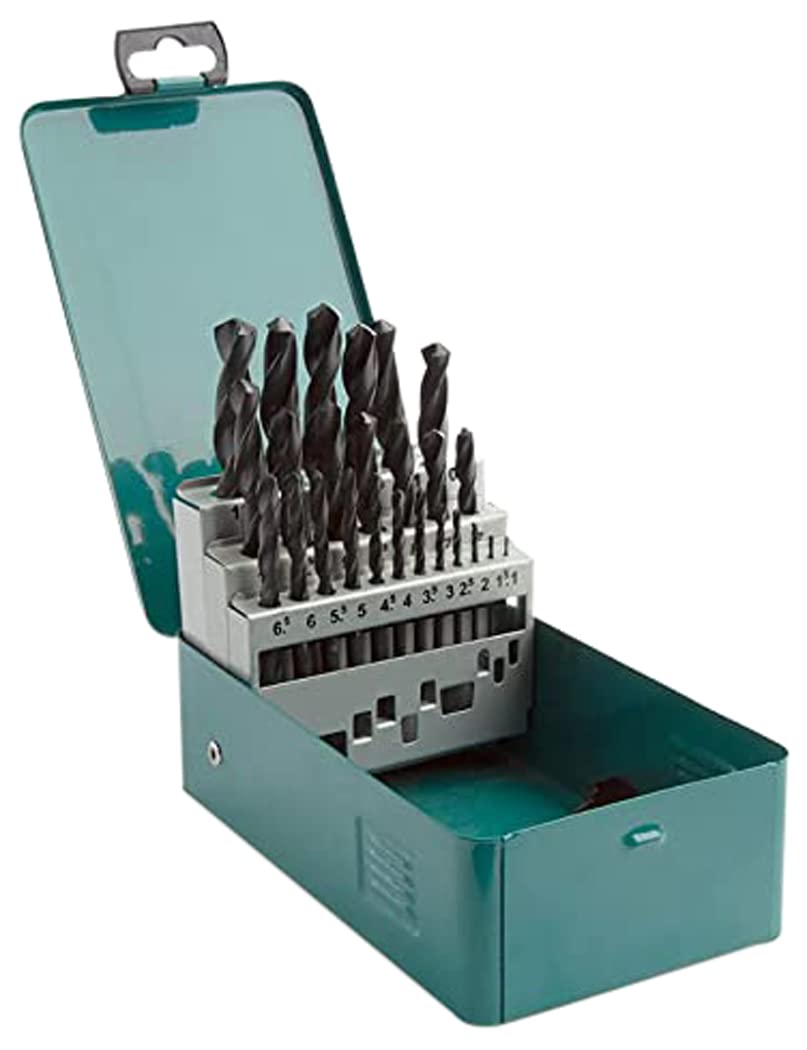 Makita D-54097 HSS Ground Point Set - Multi-Colour (25-Piece)