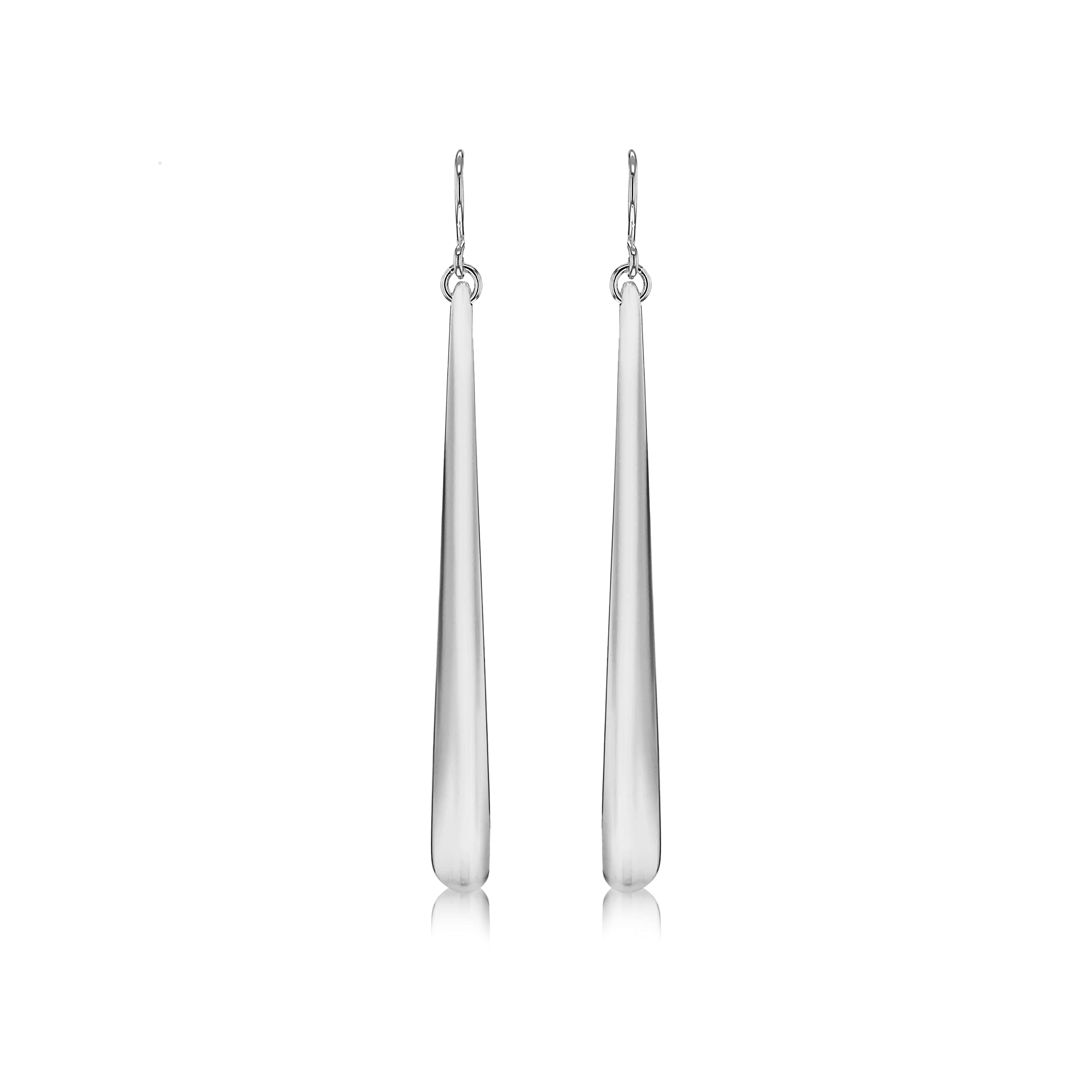 Tuscany Silver Women's Sterling Silver 85.5mm Long Graduated Electroform Drop Earrings