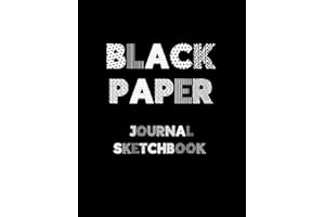 Black Paper Journal Sketchbook (Large Size): 8.5" x 11" | Unlined | For White Ink & Gel Pens