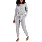 Alfani French Terry Pajama Set (X-SMALL) Grey
