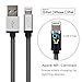 CACOY 6.6ft Nylon USB to Lightning Compatible Cable-Apple MFi Certified-with Aluminum Housing for iPhone X/8/8 Plus/7/7 Plus/6S/6 Plus,SE/5S/5,iPad,iPod Nano 7 and More-Grey (2 Meters)