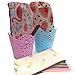 Z Zicome Canvas Pencil Pen Case Cosmetic Makeup Bag Set of 3
