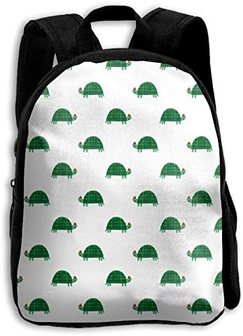 Green Cute Turtle Kid Boys Girls Toddler Pre School Backpack Bags Lightweight
