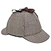 Sherlock Holmes Hat,Deerstalker Hat Classic Cos Play for Adults and Children, Red, Large