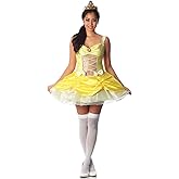 Delicious Belle Of The Ball Sexy Costume, Yellow, X-Small