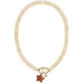 Madewell Women's Beaded Lady Bug Carabiner Necklace