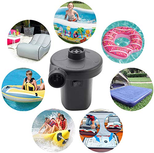 110V AC/12V DC Portable Electric Air Pump Car Airbed Boat Pool Raft Inflator 110V AC/12V DC Portable Electric Air Pump Car Airbed Boat Pool Raft Inflator