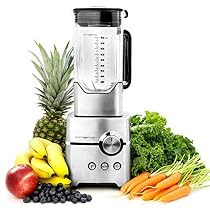 Vremi VR0006 Professional Kitchen Blender for Smoothies, Chrome
