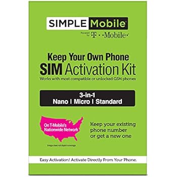 Amazon Com Simple Mobile Powered By Tmobile Dual Sim Kit