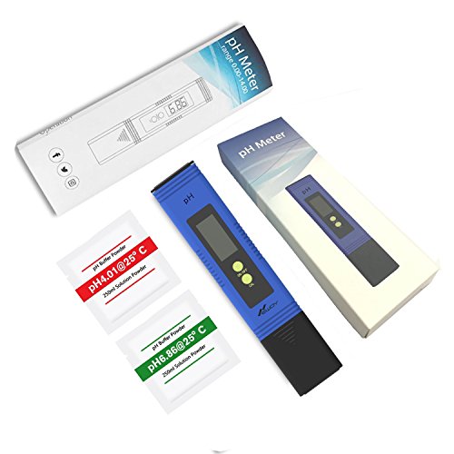 Newdy Digital PH Meter Tester for Water Quality, Food, Aquarium, Pool & Hydroponics,0.01/High Accuracy +/- 0.2 and 0.00-14.00 Measurement Range, Battery Included -Blue - Thumbnail 7