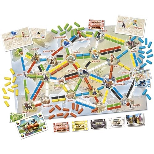 Fantasy Flight Games Ticket to Ride: Europe: First Journey Board Games