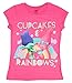 Trolls Movie Cupcakes & Rainbows Girls T-shirt (Large 10/12)
