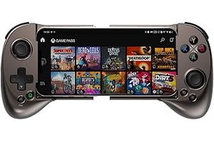 ShanWan Mobile Game Controller for iphone/Android with PHONE CASE Support, Bluetooth Wireless Gamepad - PS Remote Play, Xbox Cloud, Steam Link, GeForce NOW, MFi Arcade Games-Long Battery Life