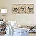 arteWOODS Deer Canvas Wall Art Decor Retro Reindeer Canvas Artwork Vintage Elk Pictures for Home Office Decoration Framed Ready to Hang 12