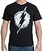 DC Comics Chalk Flash Logo Adult T-Shirt (Medium, Black)