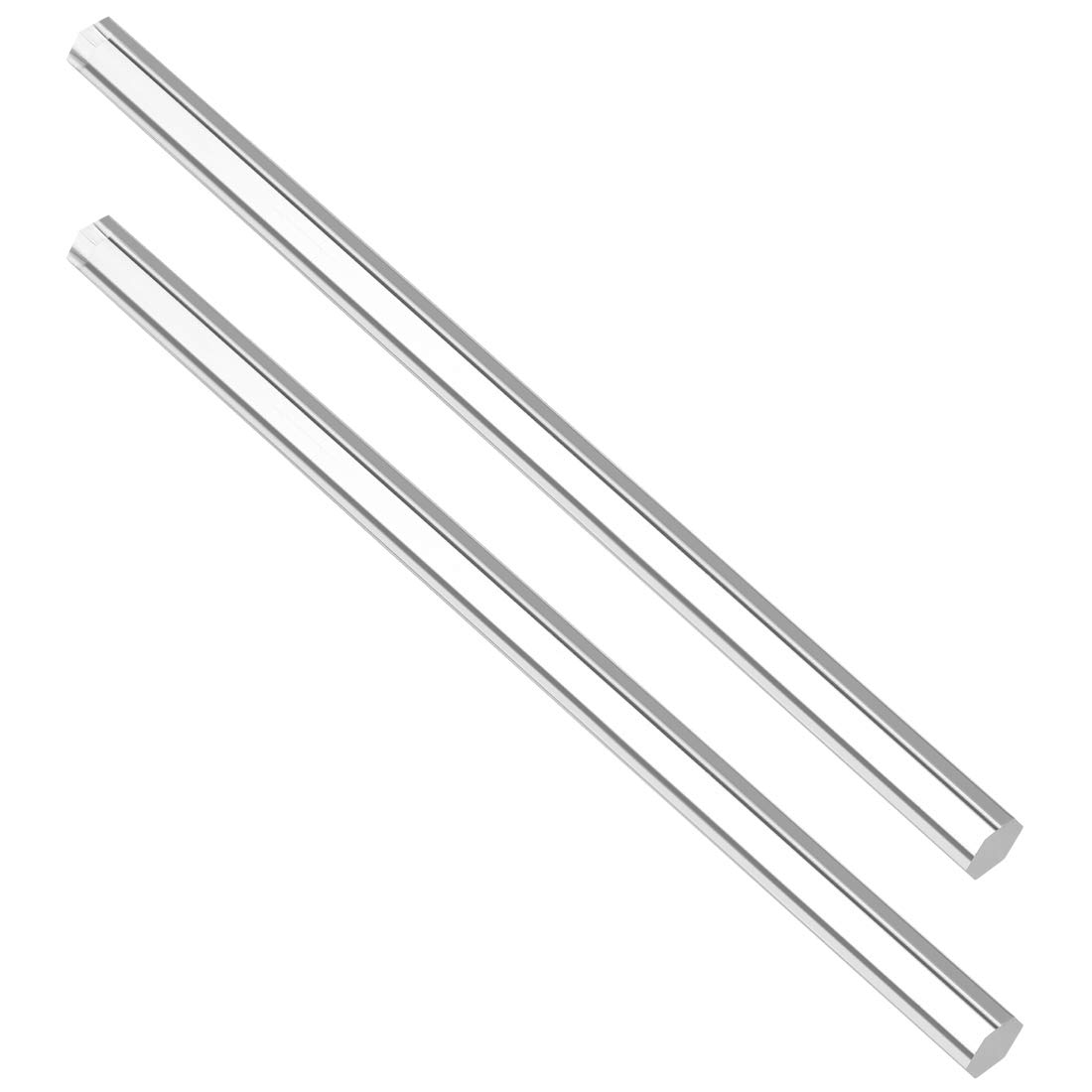 sourcing map Acrylic Hexagon Rod Clear 12mmx12mmx250mm Solid Plastic PMMA Bar Stick 2pcs