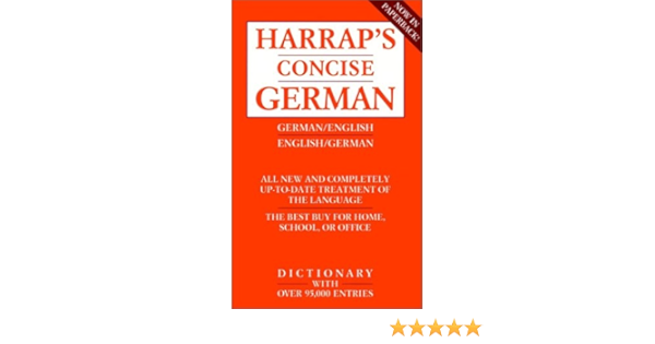 Amazon Com Harrap S Concise English German Dictionary 9780671888091 Sawers Robin Books
