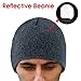 EZGO Warm Reflective Knitted Winter Beanie Hat, Unisex Winter Reflective Running Hat for High Visibility Safety Running at Night