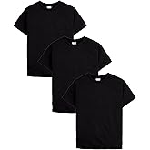 Hanes Boys’ EcoSmart T-Shirt Pack, Short-Sleeve Tee, Crewneck T-Shirts for Kids, 3-Pack