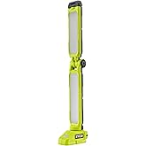 RYOBI 18V ONE+ LED Workbench Shop Light 18 Volt Flashlight, Green