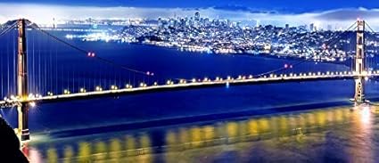 Amazon Com Shot 全 9種類 光る 絵画 Led マジカル ピクチャー Dx おしゃれ インテリア Gタイプ ゴールデンゲートブリッジ Mi Magpic02 G Com Shot アートフレーム ポスター 通販