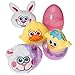 Prextex Plush and Cuddly Easter Filled Jumbo Eggs - Easter Eggs Filled With Adorable Easter Plush Icons