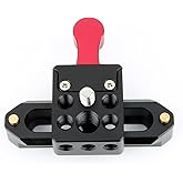 NICEYRIG NATO Lock Clamp with Quick Release Safety Rail 7cm for Video Light Monitor Microphone