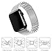 ZENQAI Wrist Band for 42mm Apple Watch - Stainless Steel Metal Replacement Bands with Double Button Folding Clasp (Silver)