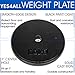 Yes4All 1-inch Cast Iron Weight Plates for Dumbbells – Standard Weight Disc Plates (20 lbs, Single)