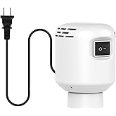 Morecoo Electric Pump for Vacuum Storage Bags Travel Vacuum Pump for Various Vacuum Seal Bags Portable Vacpack Air Pump for Compression Clothing Blanket Luggage White(Storage Bag Not Included)