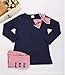 Asherangel 2pcs Baby Girls Bowknot T-shirt Top+pants Leggings Trousers Outfit Navy 6T