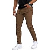 Mens Jeans Skinny Stretch Premium High Rise Colored Jeans Expandable Waist