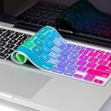 Kuzy - Newest Rainbow Keyboard Cover Silicone Skin for MacBook Pro 13" 15" 17" (with or w/out Retina Display) iMac and MacBook Air 13" - Newest Rainbow