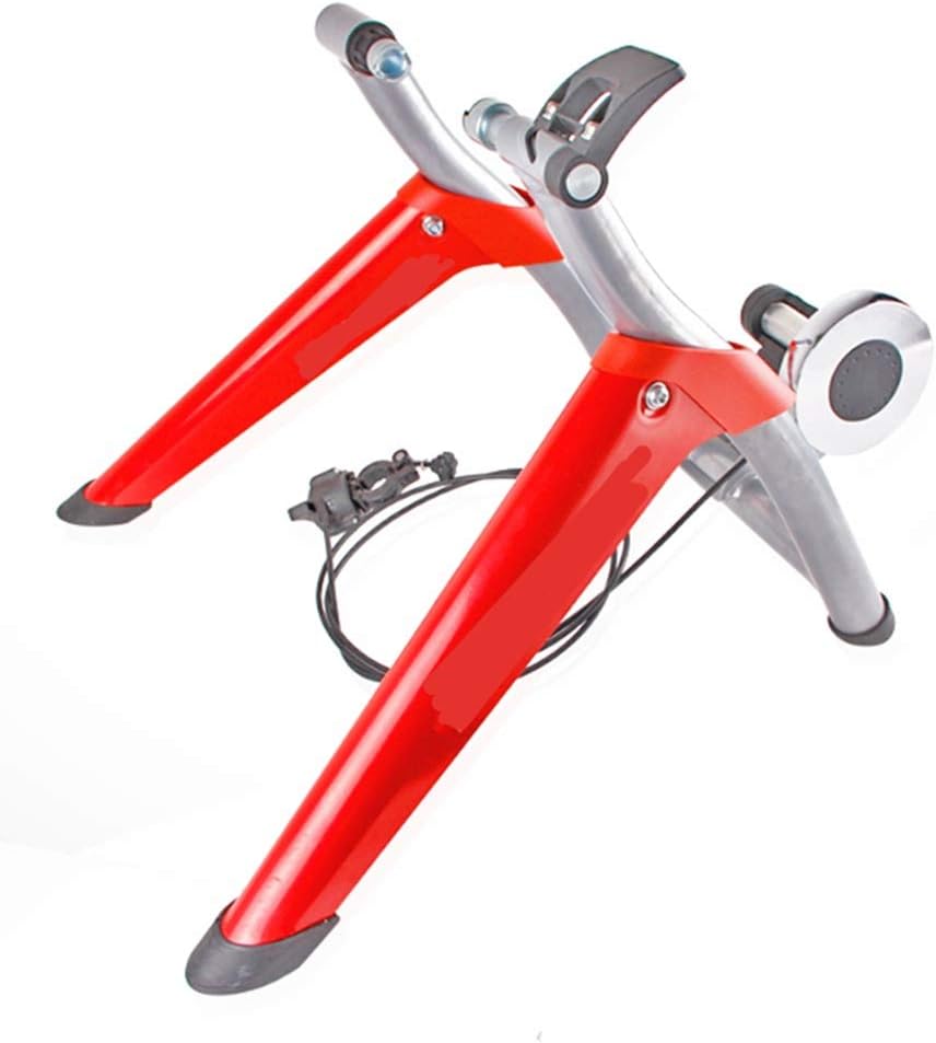 Wanlianer-Accessories Wire-controlled Indoor Mountain Road Training Platform Turbo Trainer,Variable Resistance Indoor Bike Trainer For Road & Mountain Bicycles (Color : Red, Size : 26-28")