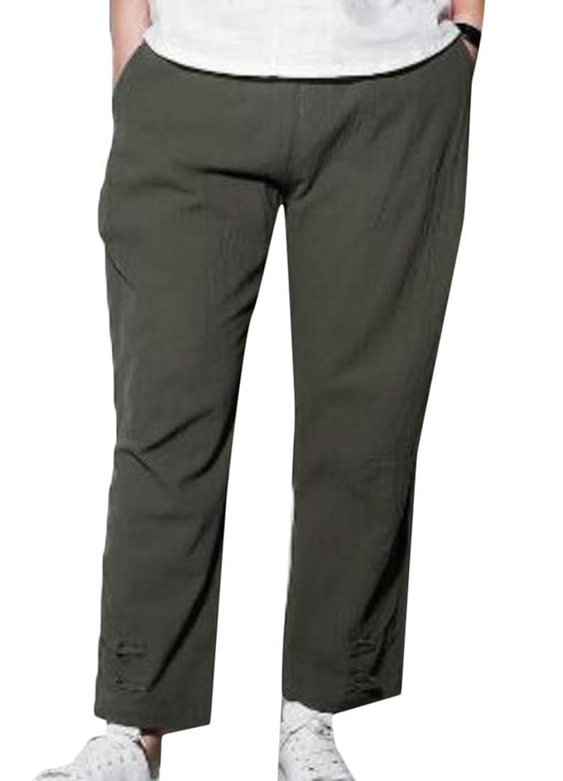 mens baggy linen trousers