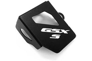 GYUKSIA Compatible With GSXS GSX-S 750 2015-2021 Rear Brake Pump Fluid Reservoir Guard Protector (Black)