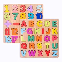 Alphabet Puzzle Wooden Puzzles for Toddlers 3 4 5 6