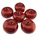 Gresorth 6pcs Lifelike Artificial Red Apple Faux Fake Apples Fruit Home House Kitchen Cabinet Decoration