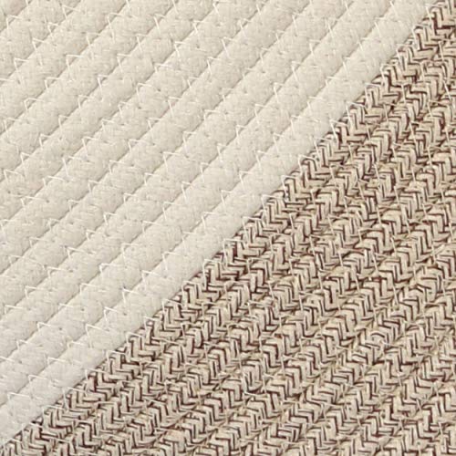 OrganiHaus Cotton Rope Basket in Brown and Off-White | Large Blanket Storage Basket for Living Room  - //medicalbooks.filipinodoctors.org