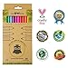 Eco Friendly Quality Artist Colored Pencils Set 24 - Soft Lead - Pre-Sharpened - Bright Assorted Eco Colored Pencils - For Kids, Classroom, Drawing, Sketching, Shading and Adult Coloring Books