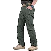 NAVEKULL Men's Military Cargo Tactical Pants Ripstop Lightweight Cotton Stretch Combat Outdoor Hiking Pants