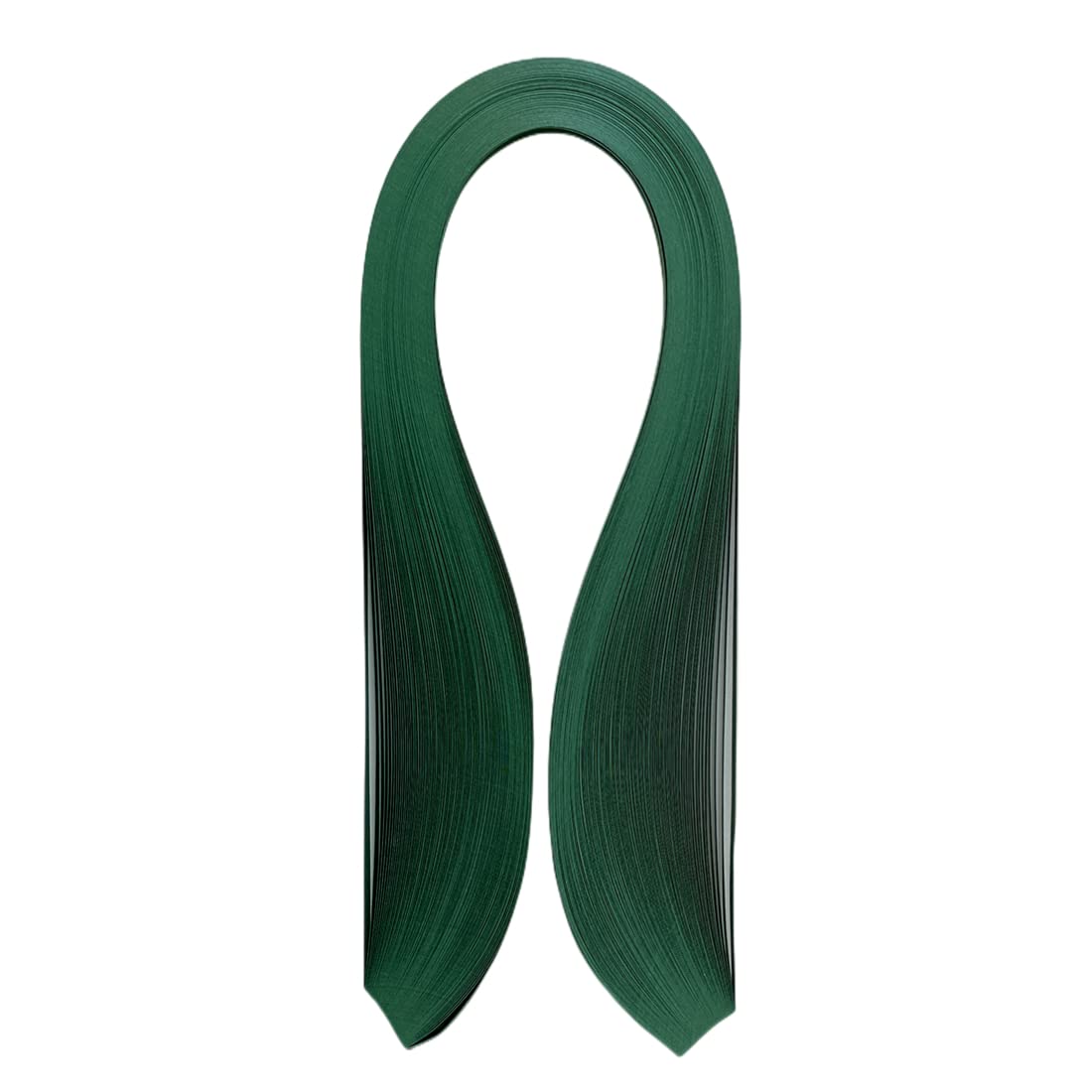 ODETOJOY Quilling Paper Strips Dark Green Single Color Paper Strips 120pc Quilling Strip Set Forest Green (10mm-0.4inch)