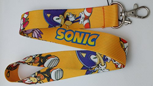 Sonic The Hedgehog Lanyard Key Chain Set (Orange)